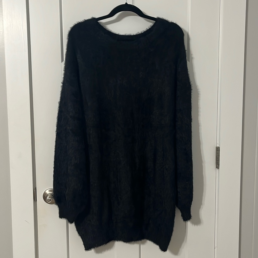 Black sweater dress